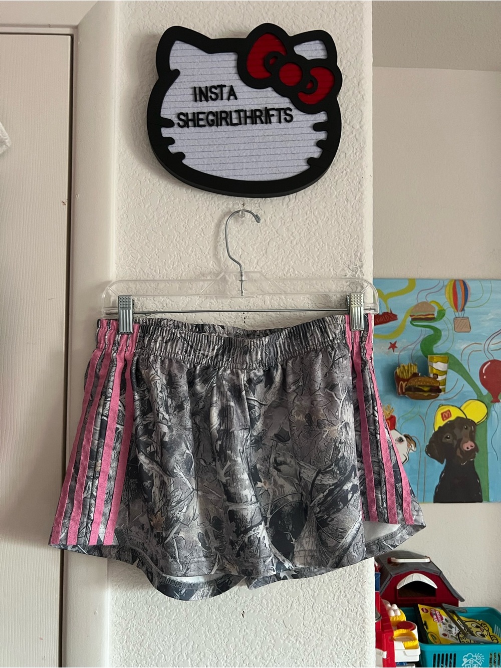 camo print shorts
